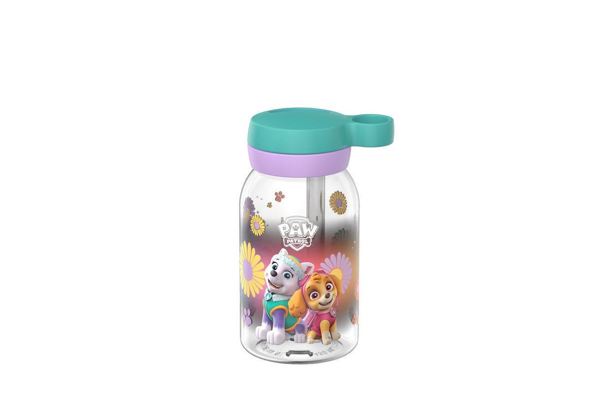 drinkfles met rietje campus 450 ml - paw patrol girls