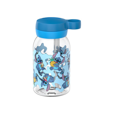 drinkfles met rietje campus 450 ml - stitch