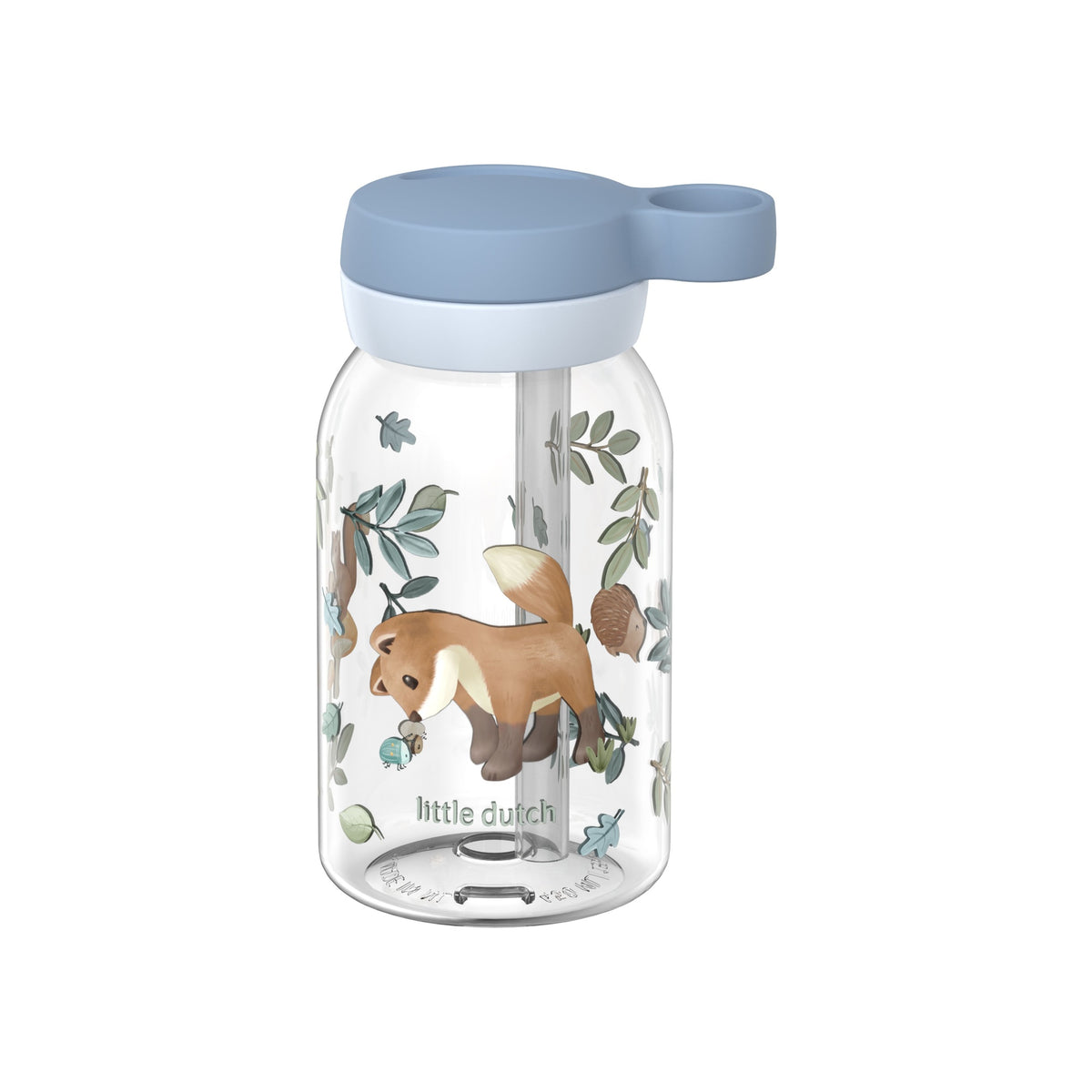 drinkfles met rietje campus 450 ml - forest friends