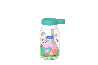 drinkfles met rietje campus 450 ml - peppa pig