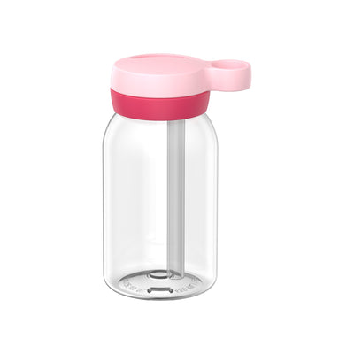 drinkfles met rietje campus 450 ml - cool pink