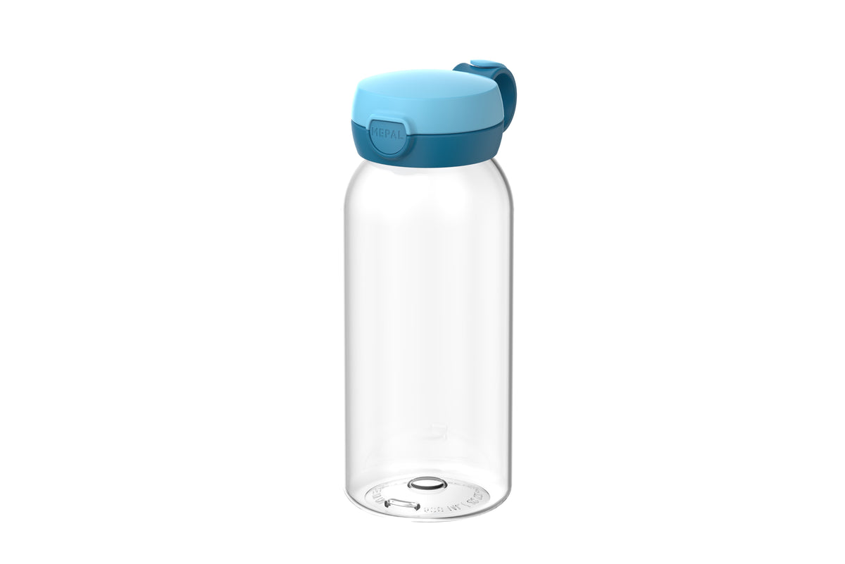 drinkfles met flipdop campus 600 ml- cool blue
