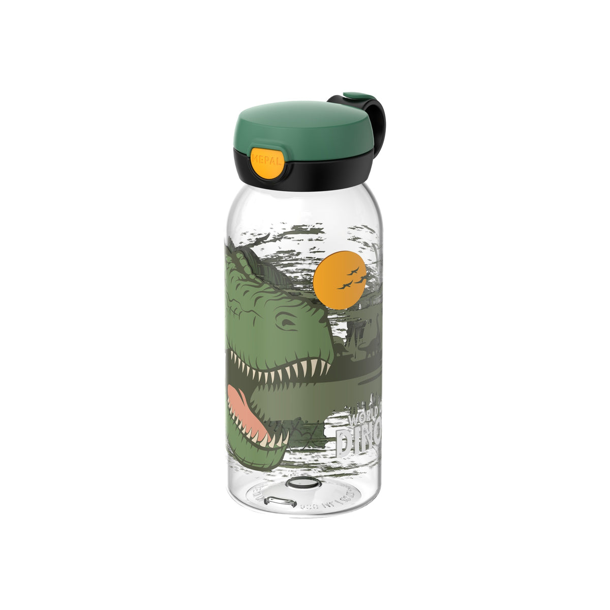 drinkfles met flipdop campus 600 ml - dino