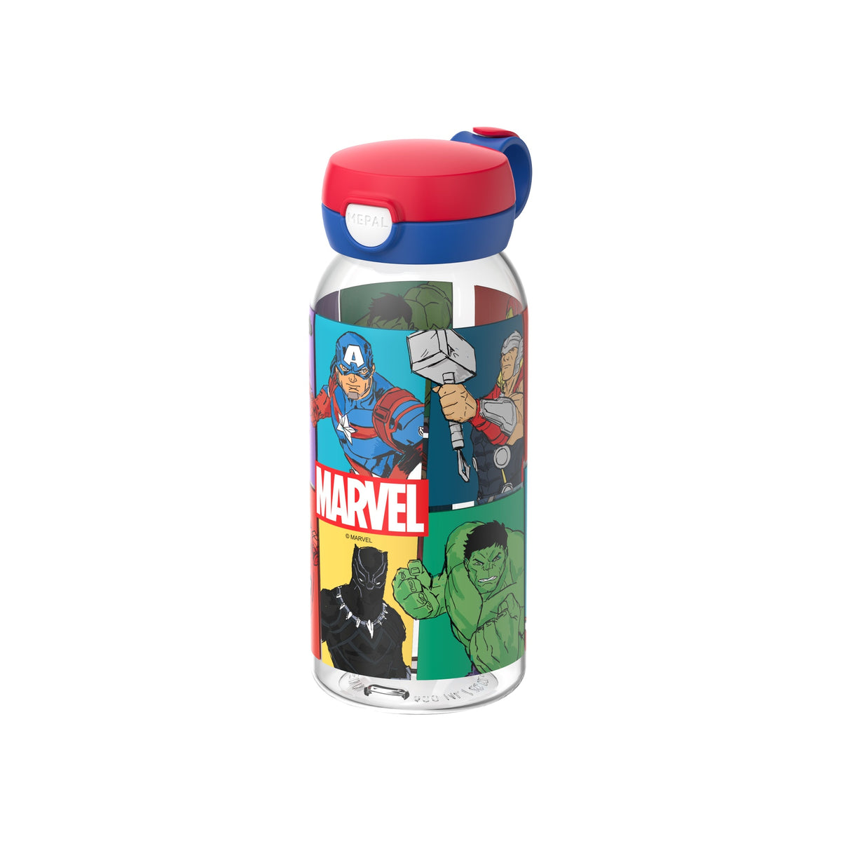 drinkfles met flipdop campus 600 ml - avengers