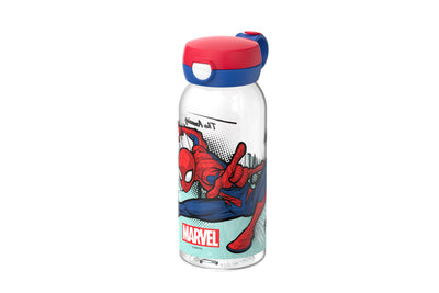 drinkfles met flipdop campus 600 ml - spiderman