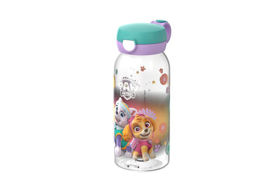 drinkfles met flipdop campus 600 ml - paw patrol girls