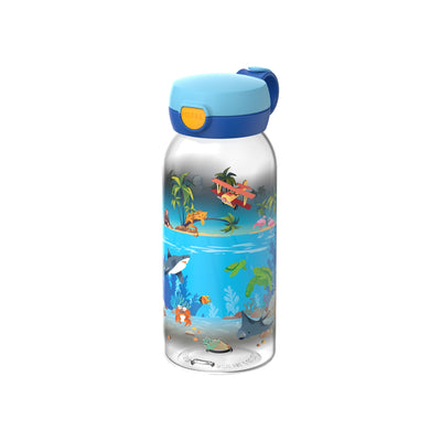drinkfles met flipdop campus 600 ml - tropical ocean