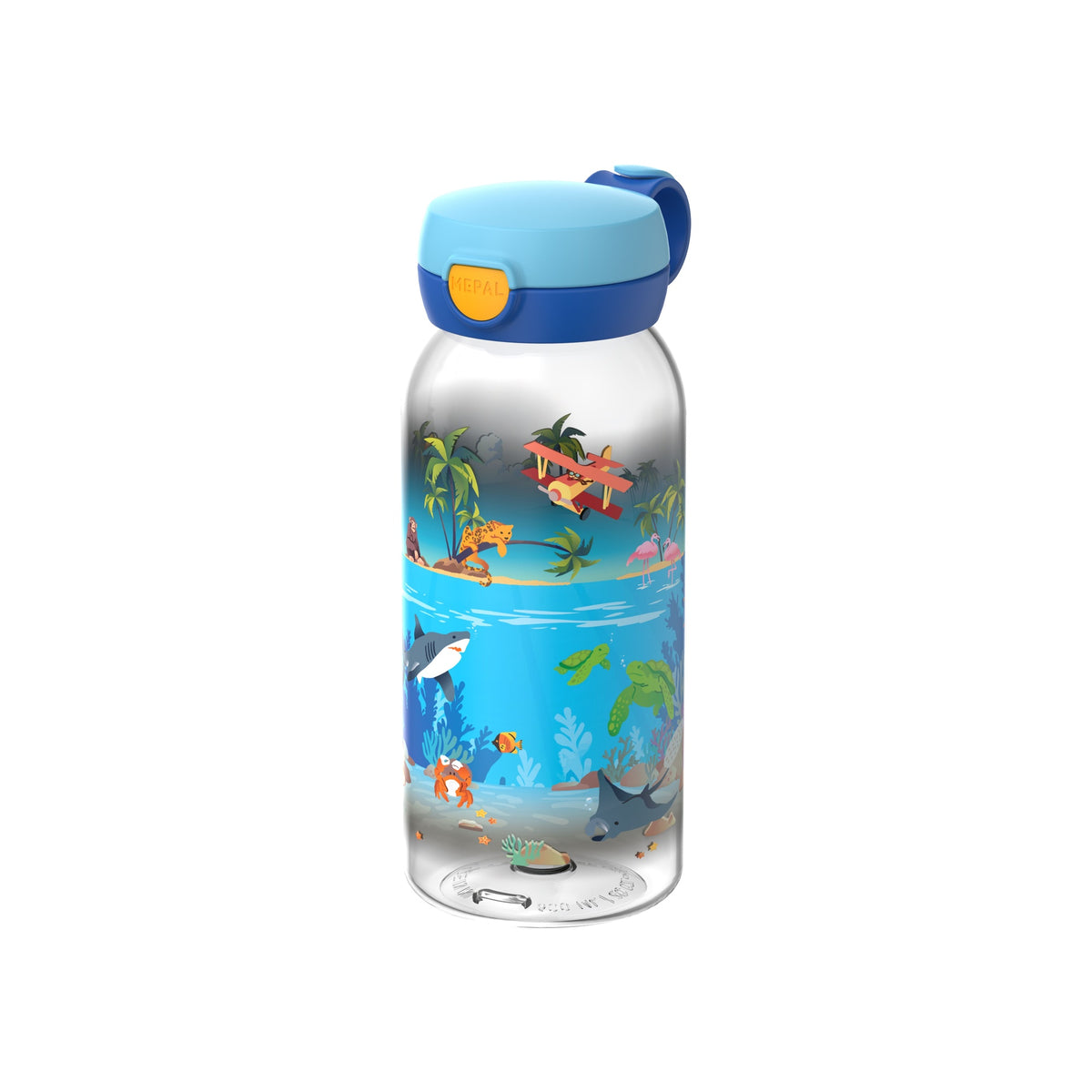 drinkfles met flipdop campus 600 ml - tropical ocean