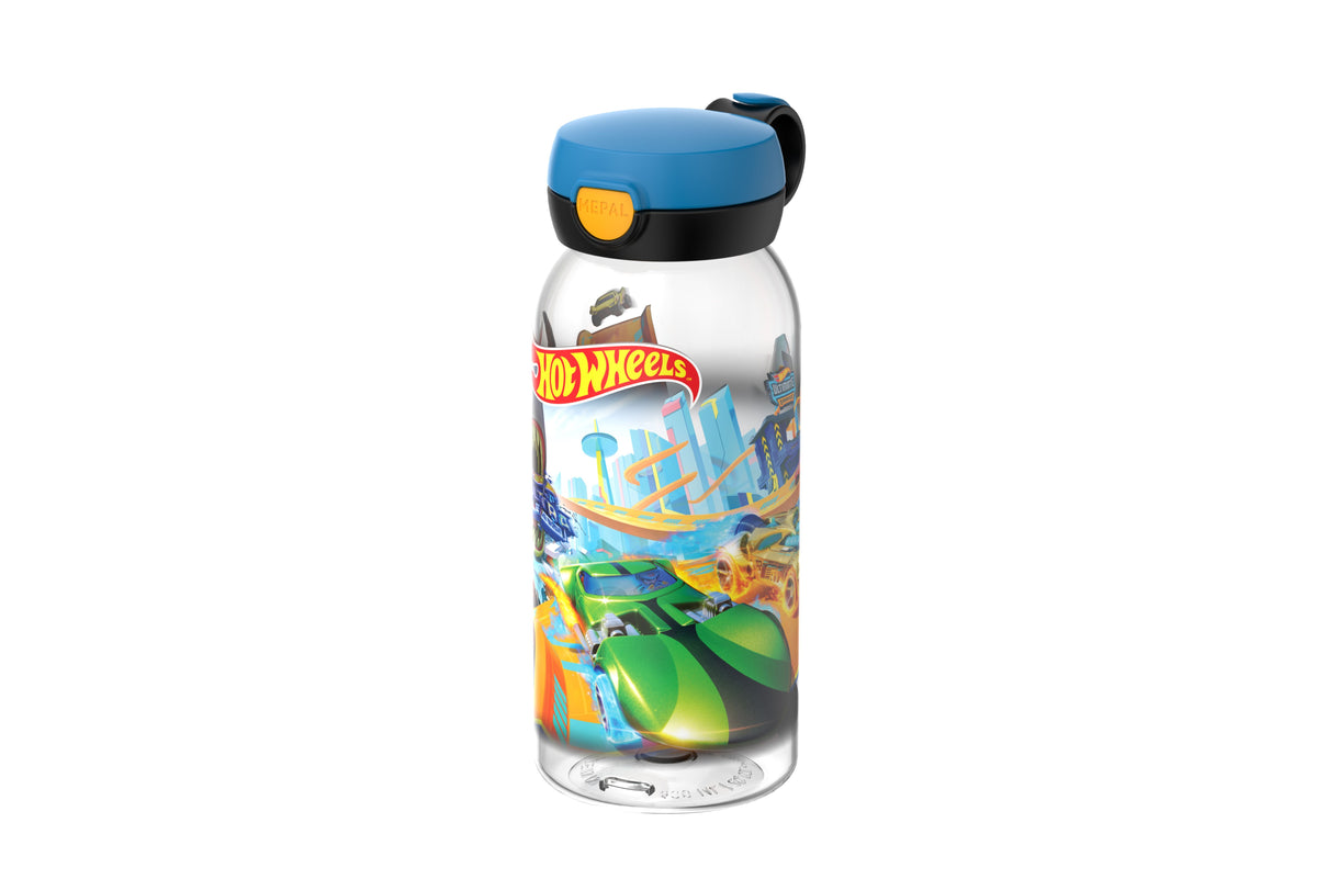drinkfles met flipdop campus 600 ml - hot wheels