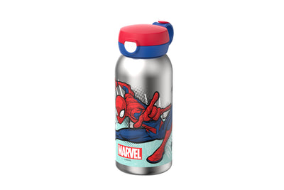 rvs drinkfles met flipdop campus 600 ml - spiderman