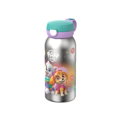 rvs drinkfles met flipdop campus 600 ml - paw patrol girls