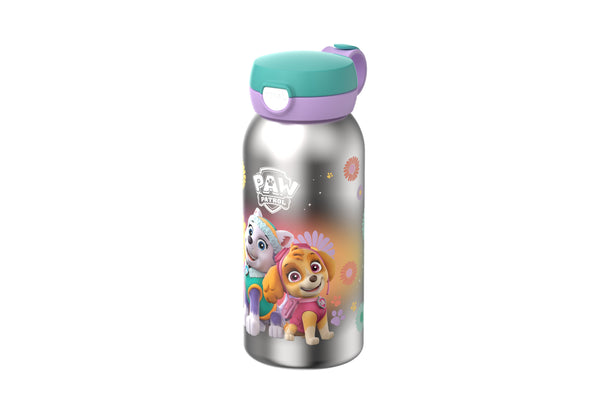 rvs drinkfles met flipdop campus 600 ml - paw patrol girls