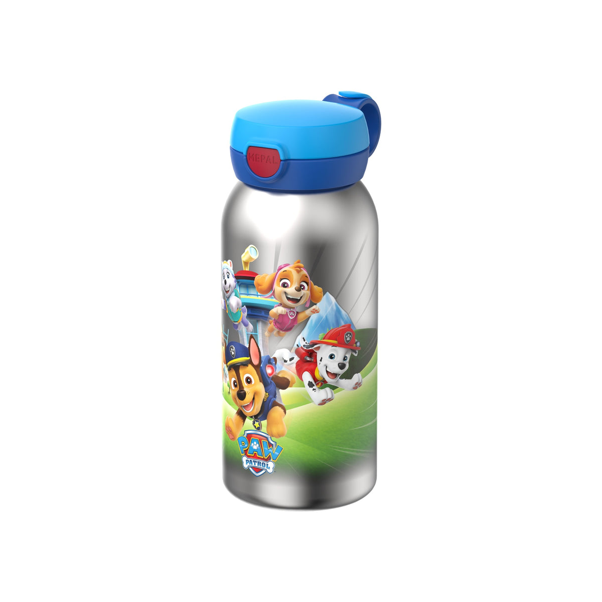 rvs drinkfles met flipdop campus 600 ml - paw patrol pups