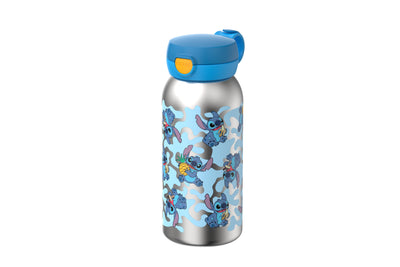 rvs drinkfles met flipdop campus 600 ml - stitch
