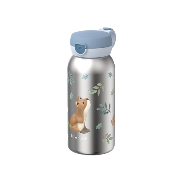 rvs drinkfles met flipdop campus 600 ml - forest friends