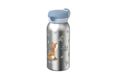 rvs drinkfles met flipdop campus 600 ml - forest friends