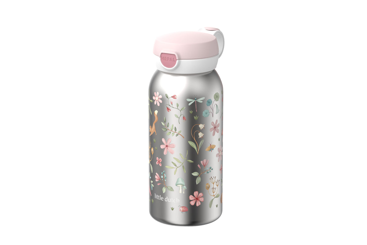 rvs drinkfles met flipdop campus 600 ml - fairy wonders