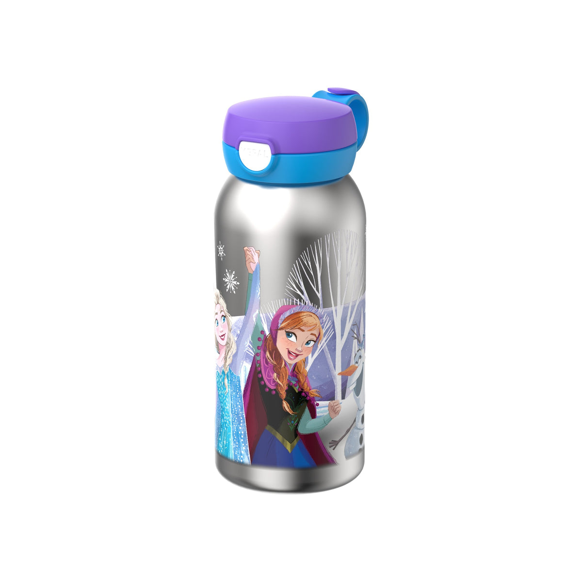 rvs drinkfles met flipdop campus 600 ml - frozen friends