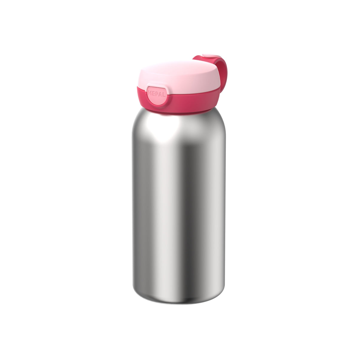 rvs drinkfles met flipdop campus 600 ml - cool pink