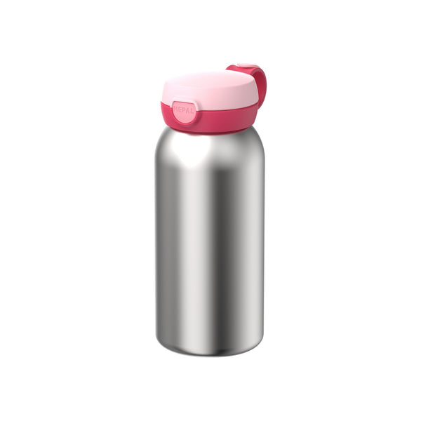 rvs drinkfles met flipdop campus 600 ml - cool pink