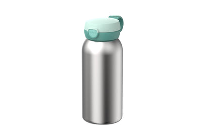 rvs drinkfles met flipdop campus 600 ml - cool mint