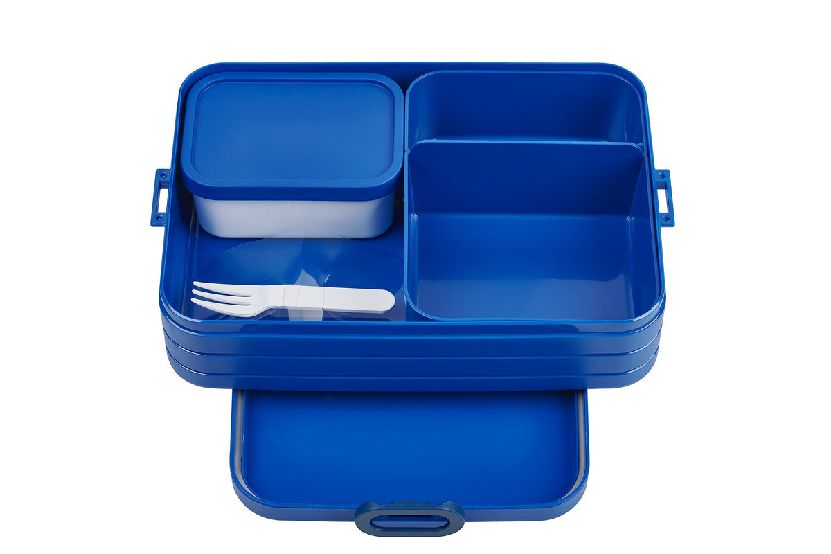 bento lunchbox take a break large - vivid blue