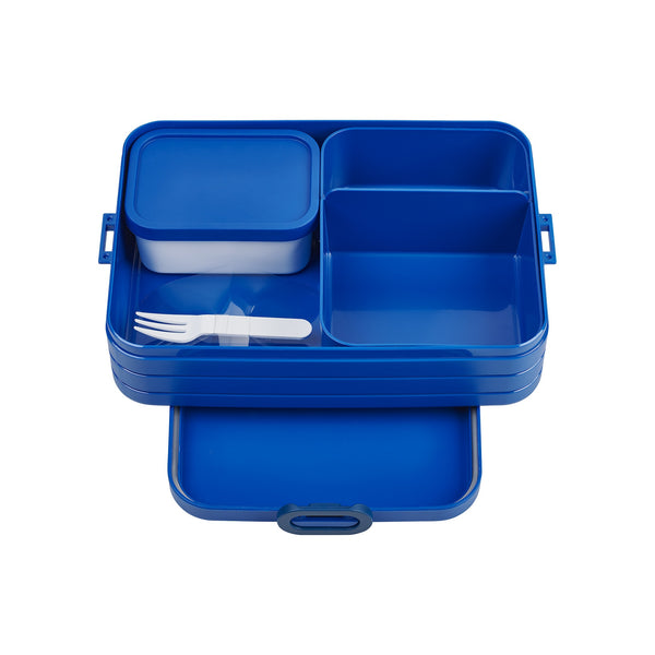 bento lunchbox take a break large - vivid blue
