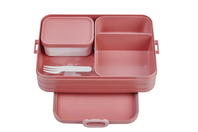 bento lunchbox take a break large - vivid mauve