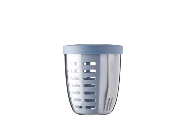 fruit & veggie pot ellipse - nordic blue