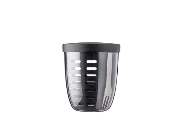 fruit & veggie pot ellipse - nordic black