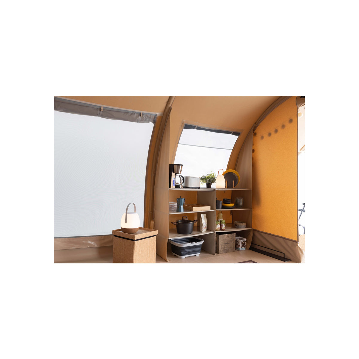 Karsten Tunneltent Imperia — Beige/Zwart