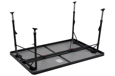 Crespo Tafel AP/273-89 zwart 130x85 alu
