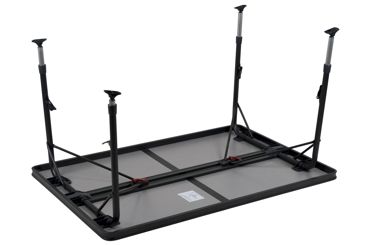 Crespo Tafel AP/273-89 zwart 130x85 alu