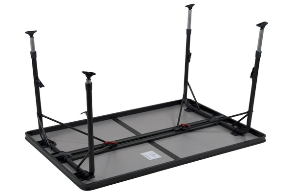 Crespo Tafel AP/273-89 zwart 130x85 alu