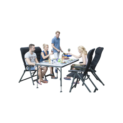 Crespo Tafel AP/274-89 zwart 150x89 alu
