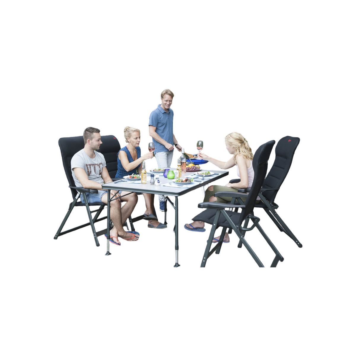 Crespo Tafel AP/274-89 zwart 150x89 alu