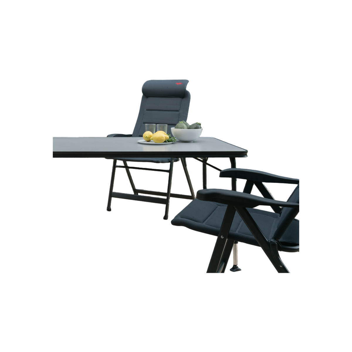 Crespo Tafel AP/274-89 zwart 150x89 alu