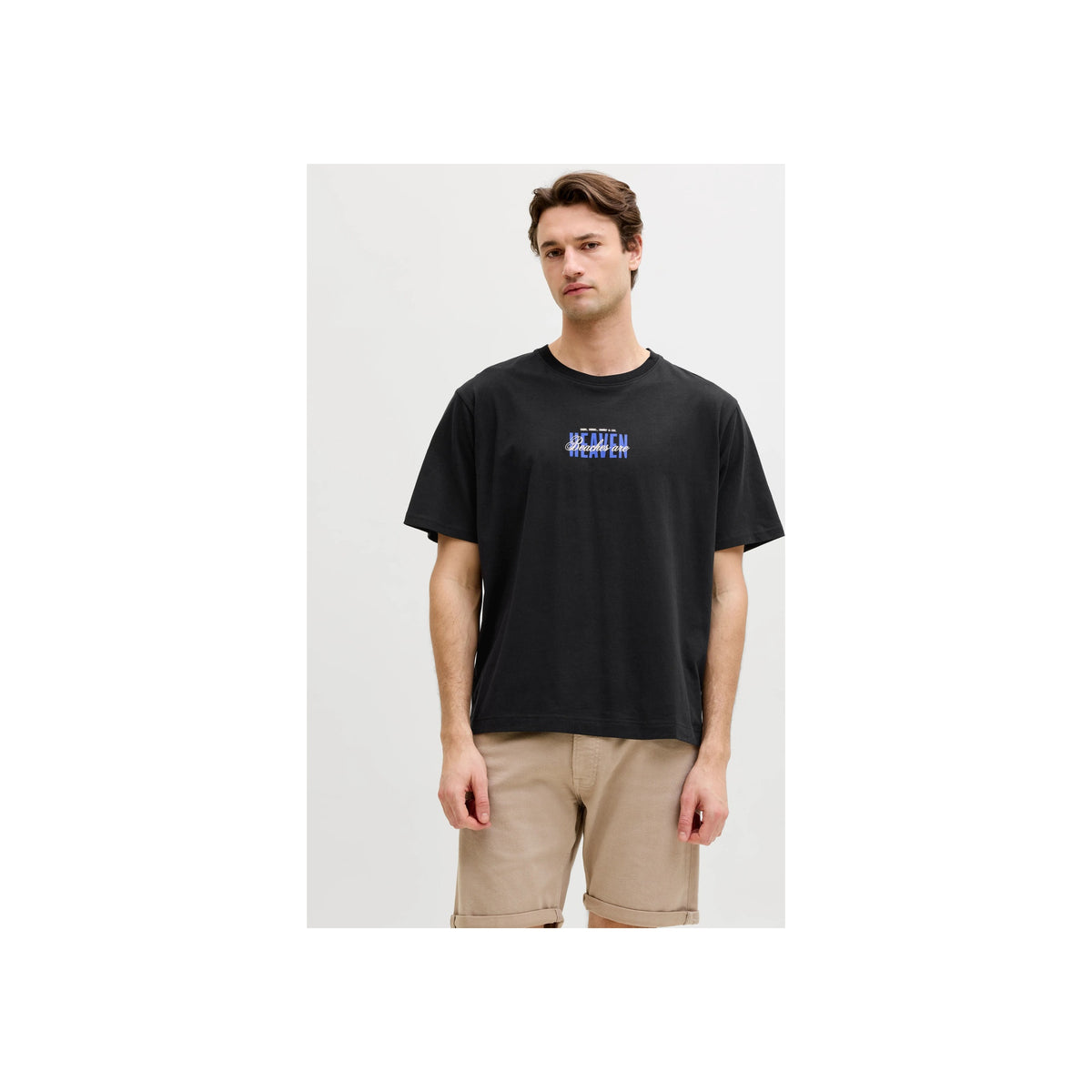 JREBHAYDEN RELAXED SS TEE — Aqua Gray