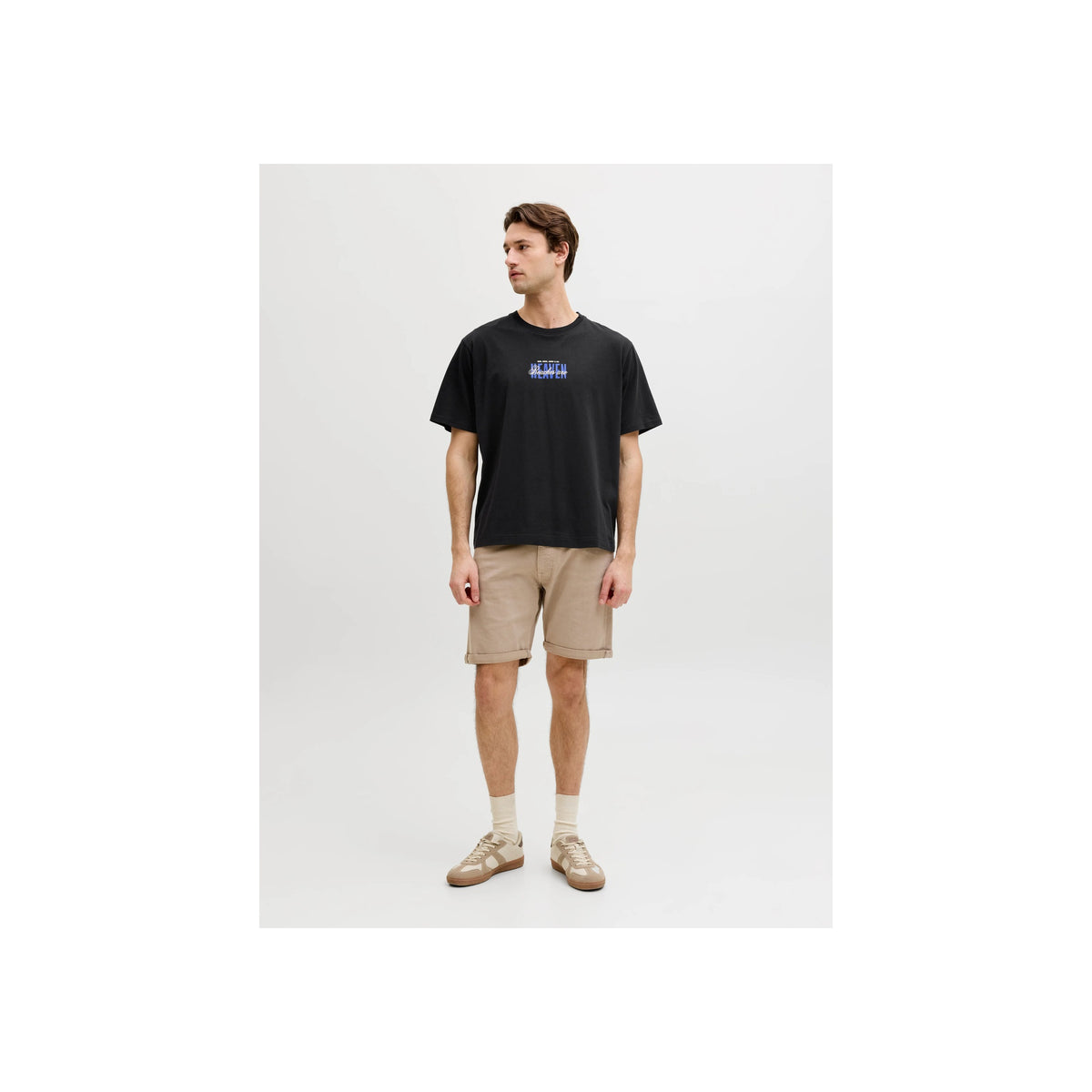 JREBHAYDEN RELAXED SS TEE — Aqua Gray