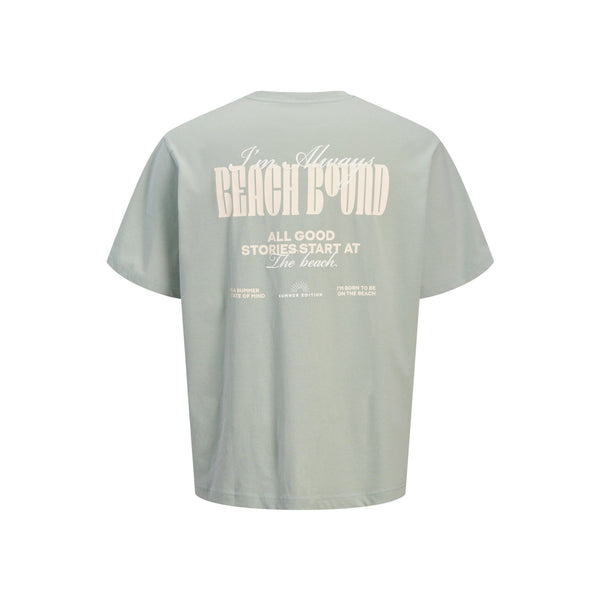 JREBHAYDEN RELAXED SS TEE — Aqua Gray