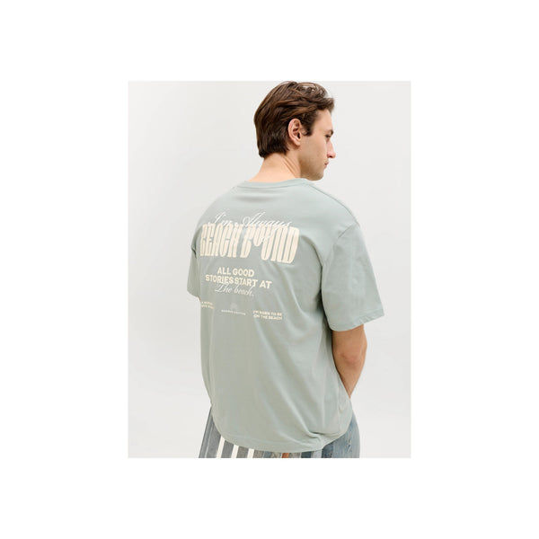 JREBHAYDEN RELAXED SS TEE — Aqua Gray