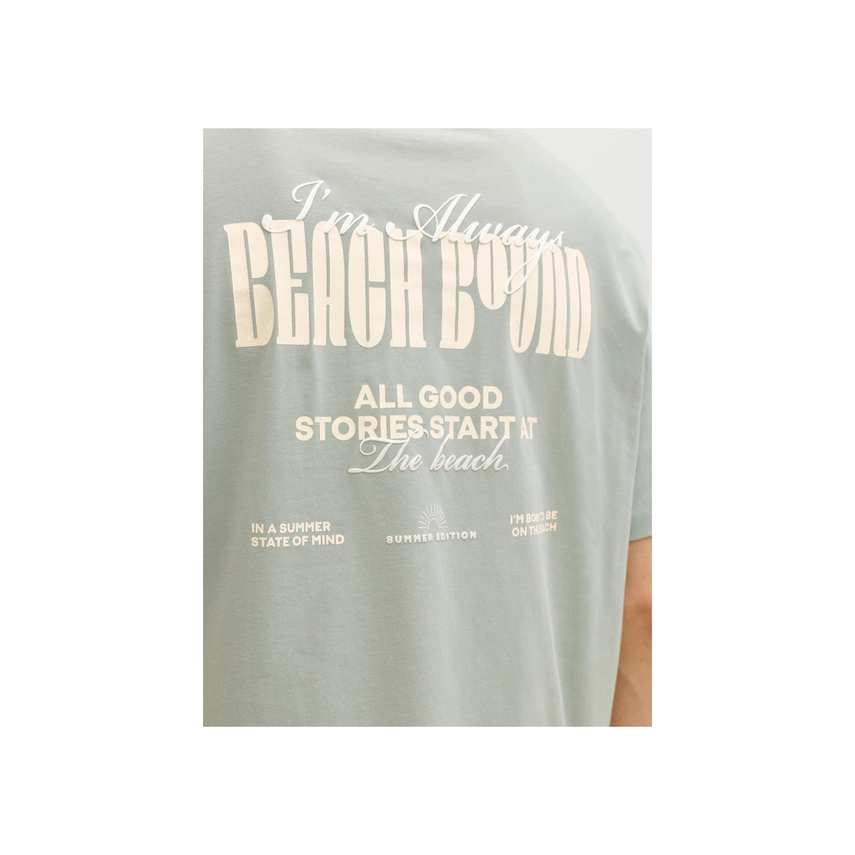 JREBHAYDEN RELAXED SS TEE — Aqua Gray