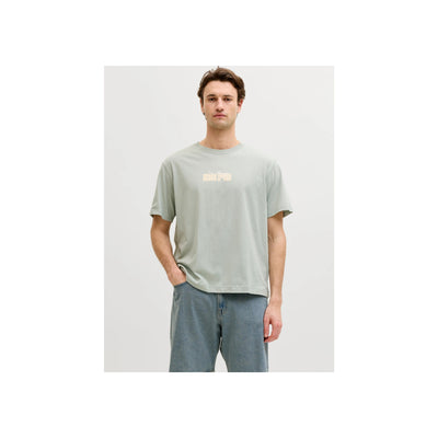 JREBHAYDEN RELAXED SS TEE — Aqua Gray