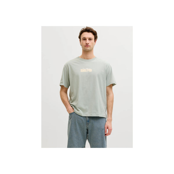 JREBHAYDEN RELAXED SS TEE — Aqua Gray