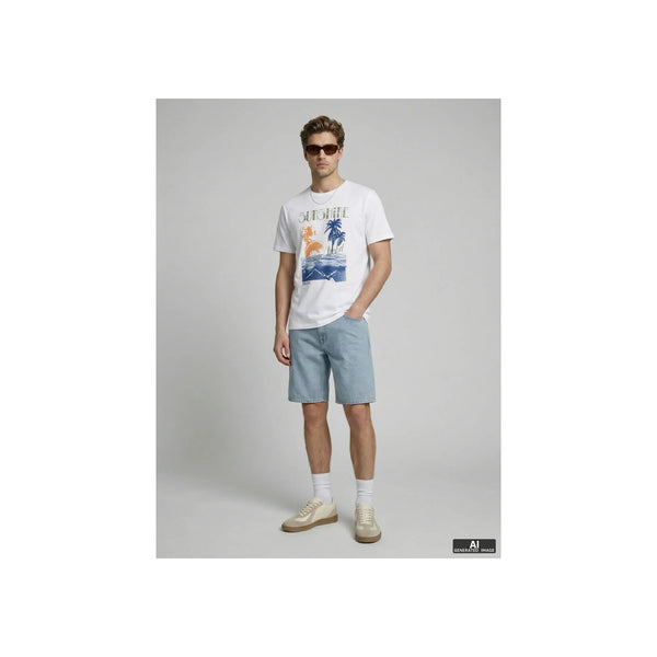 JREBMASON SS TEE — Cashmere Blue