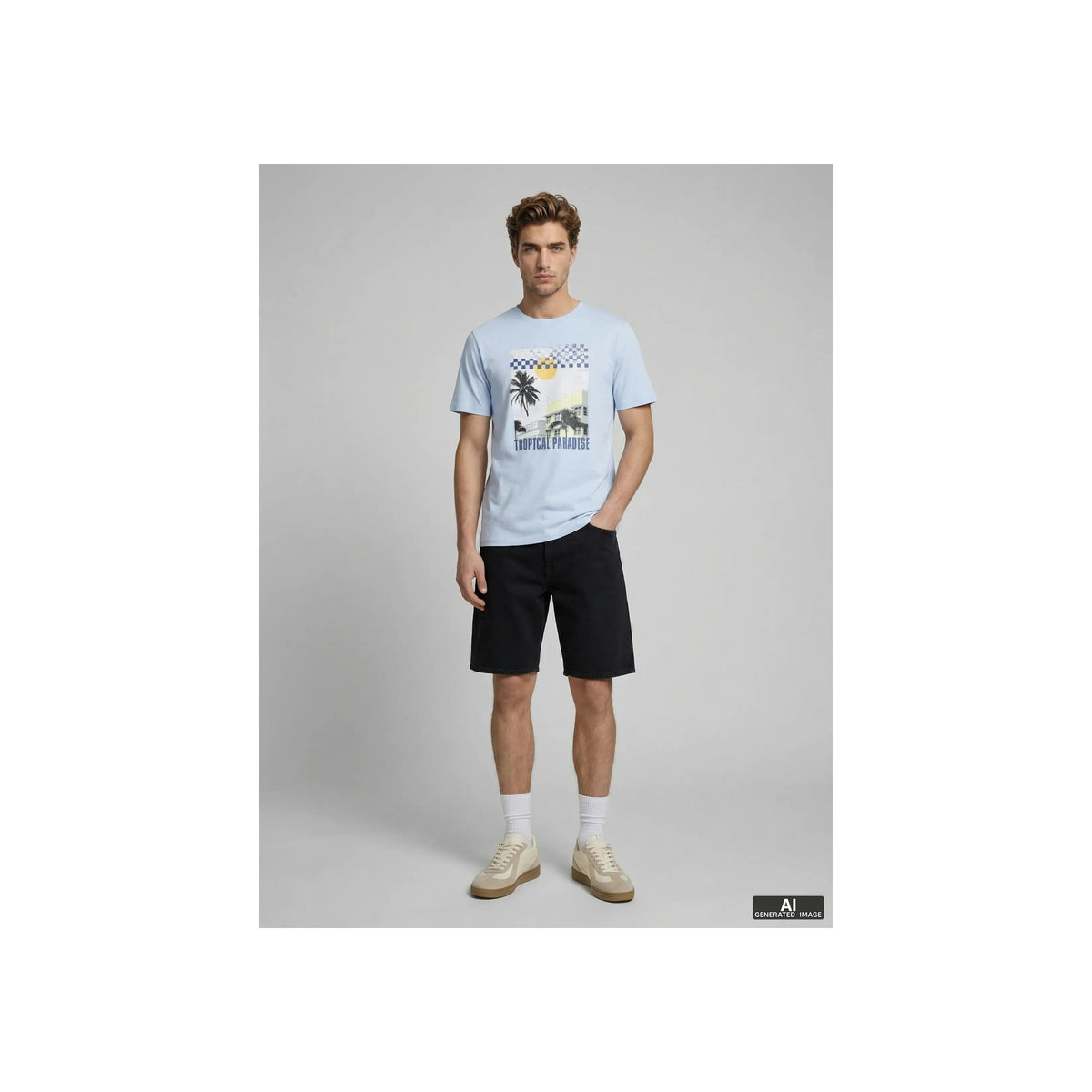 JREBMASON SS TEE — Cashmere Blue