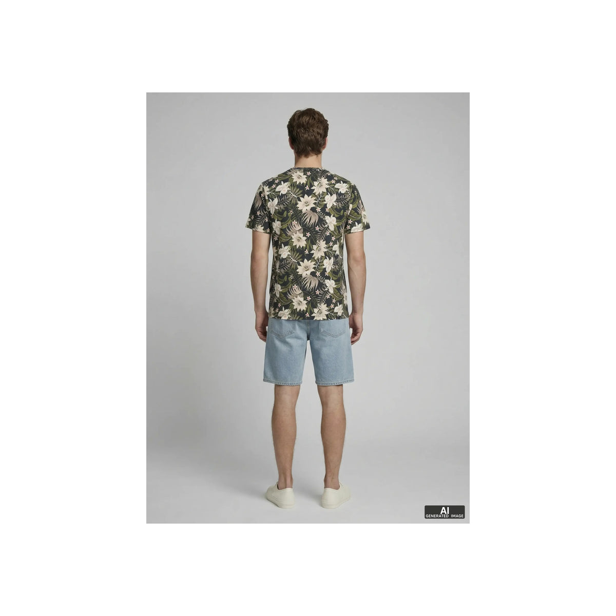 JREBRUSSEL FLOWER AOP SS TEE — Moonbeam
