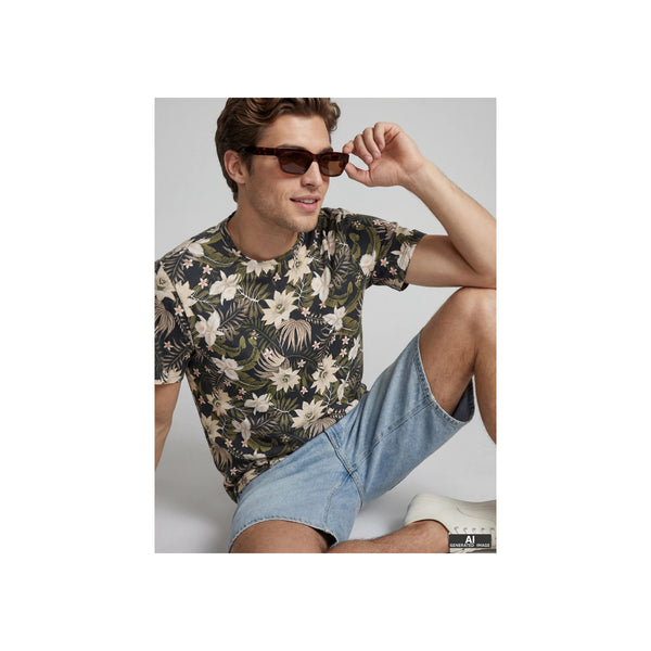 JREBRUSSEL FLOWER AOP SS TEE — Moonbeam