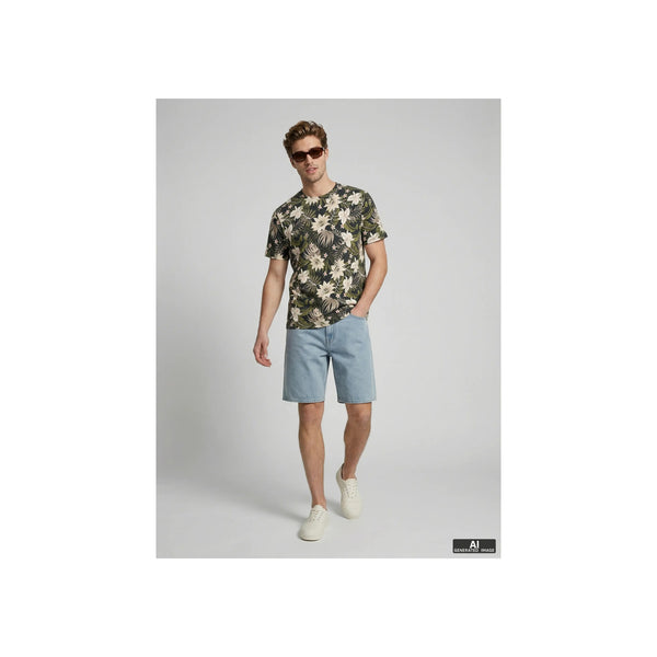 JREBRUSSEL FLOWER AOP SS TEE — Moonbeam