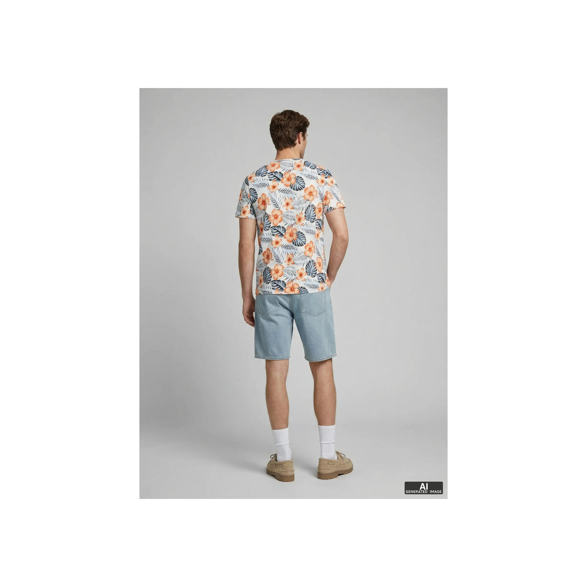 JREBRUSSEL FLOWER AOP SS TEE — Moonbeam